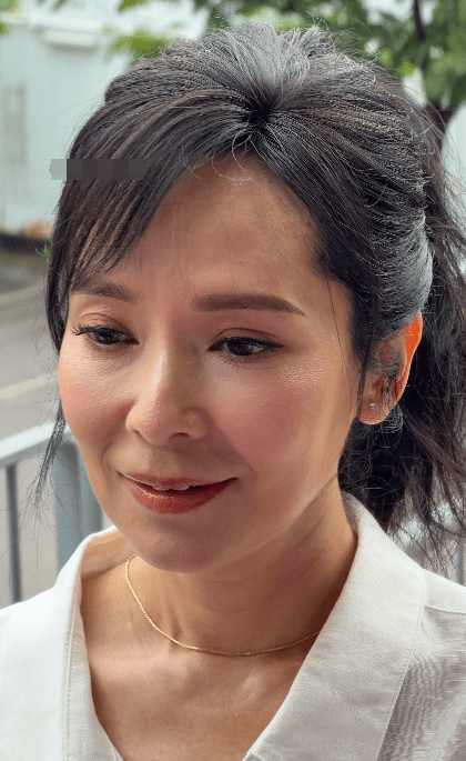 郭羨妮於零濾鏡下狀態不錯。