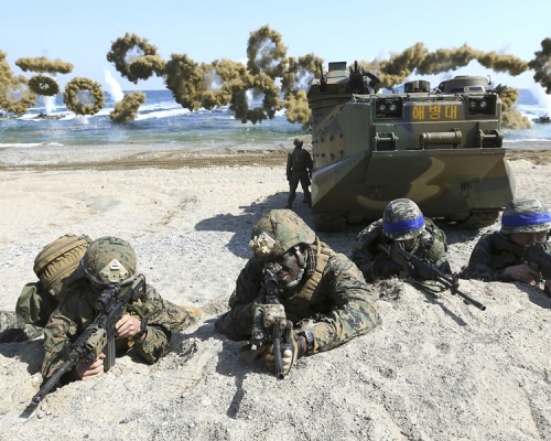 美韓「乙支自由衛士」年度軍事演習。資料圖片