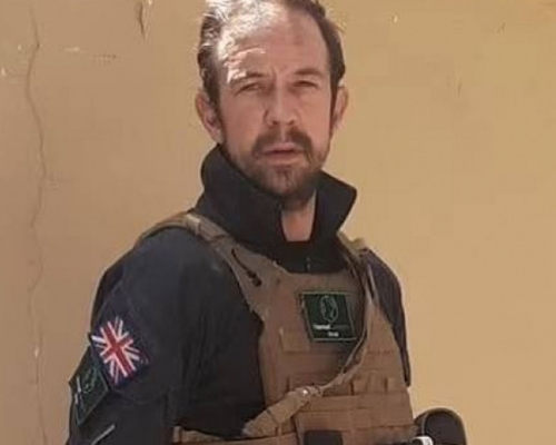 英國退役士兵斯萊特。網圖