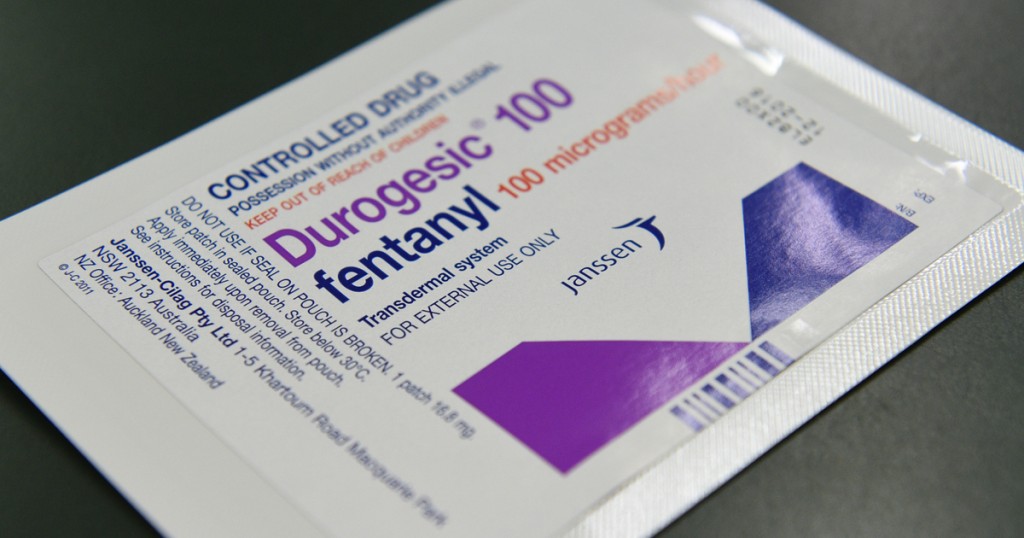 芬太尼（Fentanyl）屬合成的類鴉片藥物，其止痛效力比嗎啡高50至100倍。（網上圖）
