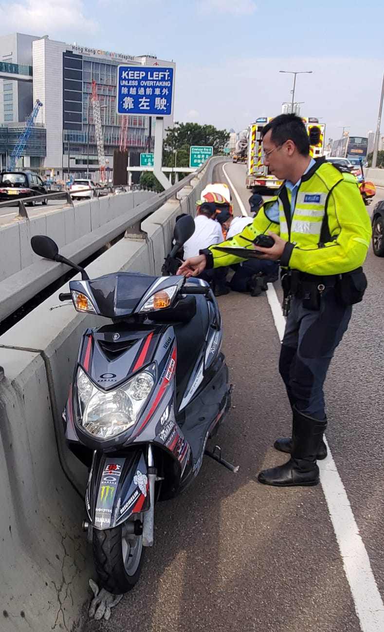 警員在場調查。 林思明攝