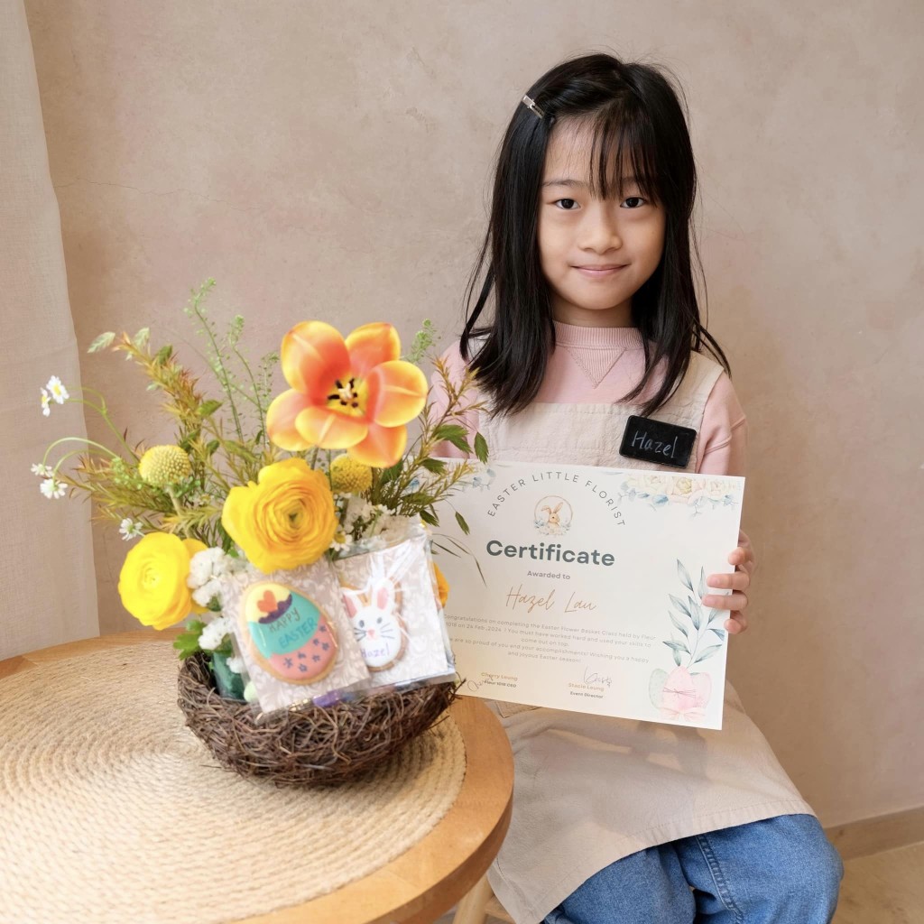 完成課堂更有證書頒發，獎勵一下負責任的好孩子。（圖片授權：fb@樂。悠。媽咪）