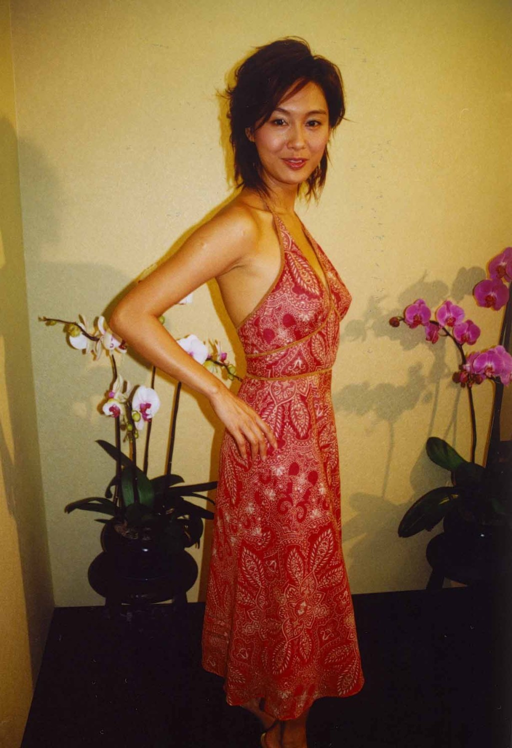 朱茵曾被赞网民评选为五官最完美香港女星。