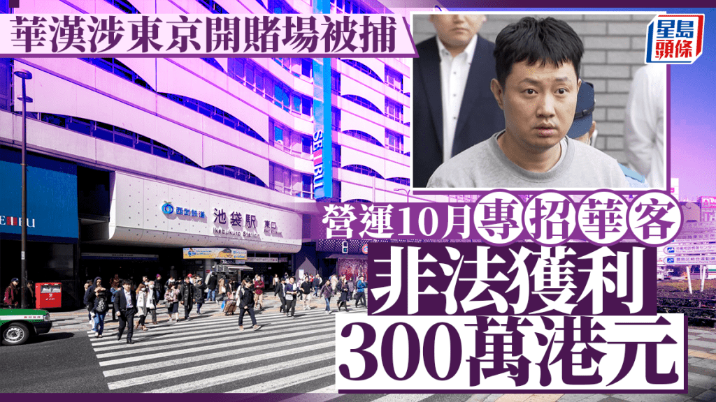 汪毅因涉嫌經營賭場並從中獲利在東京被捕