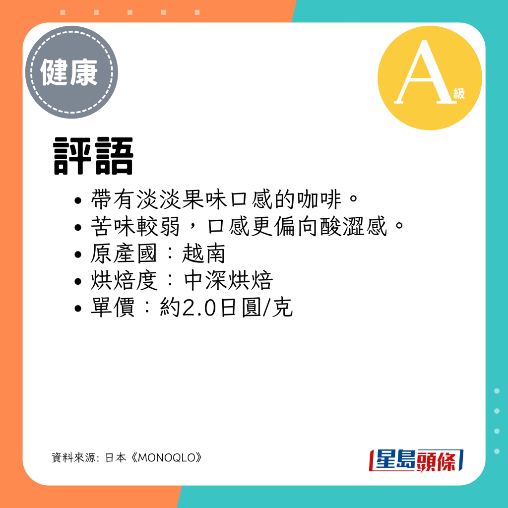 带有淡淡果味口感的咖啡。
