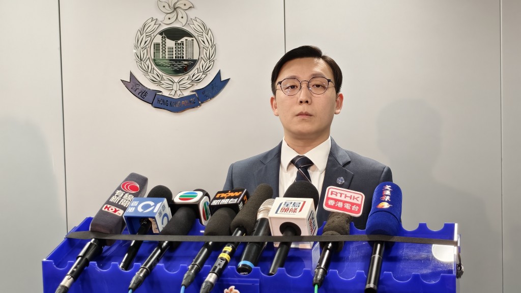 網絡安全及科技罪案調查科科技罪案組高級督察張展雄回應法庭裁決。黃文威攝 網絡安全及科技罪案調查科科技罪案組高級督察張展雄回應法庭裁決。黃文威攝