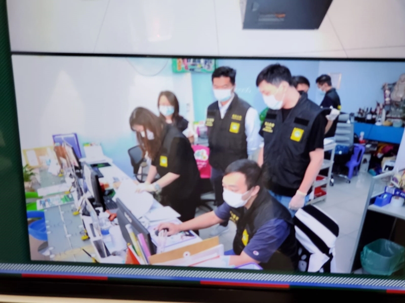 香港警方與澳門司警聯合行動。