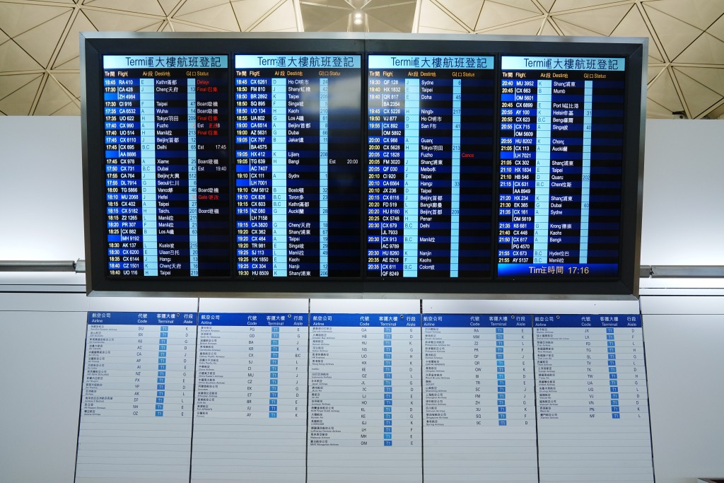 大灣區航空亦取消下月11日至9月30日香港往返曼谷的航班。資料圖片