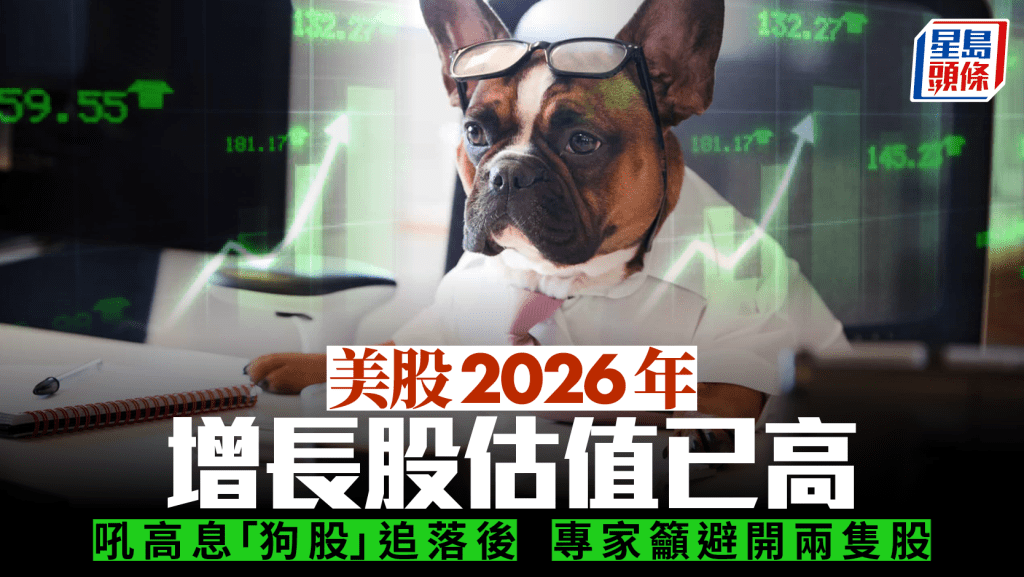 美股2026年增長股估值已高 吼高息「狗股」追落後 專家籲避開兩隻股