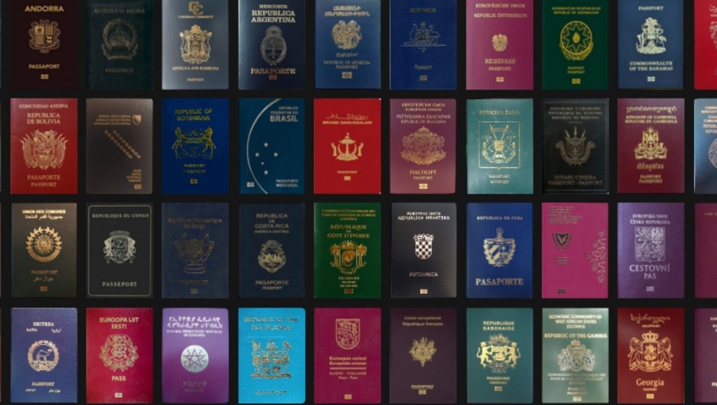 世界各國的護照。