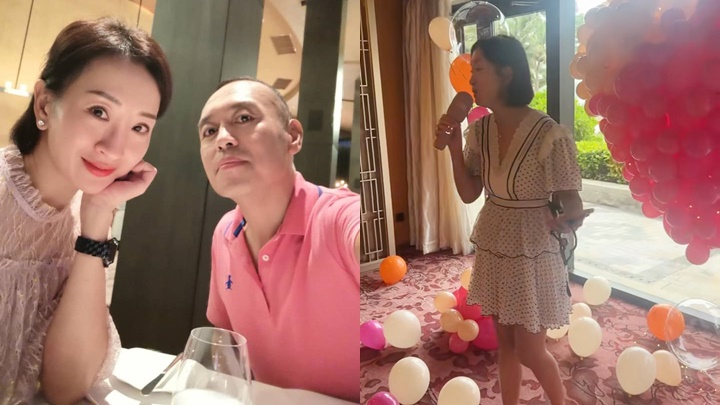 梁佩瑚慶祝55歲突向內蒙富商老公做一親密舉動 婚前感情多波折曾誤做第三者