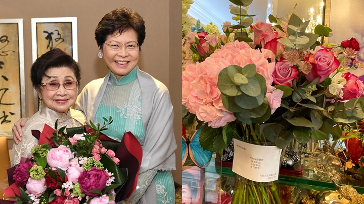 仙姐(左圖左)今日農曆生日。
