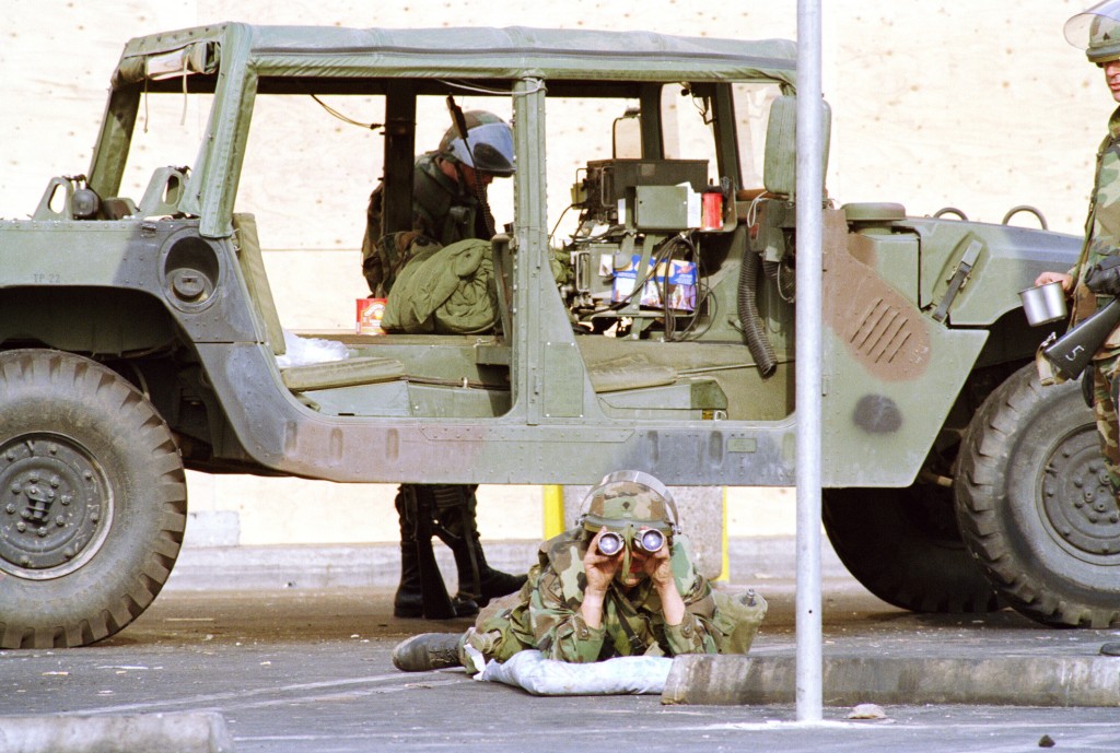 特朗普增派2000國民警衛軍進駐洛杉磯。美聯社 特朗普增派2000國民警衛軍進駐洛杉磯。美聯社