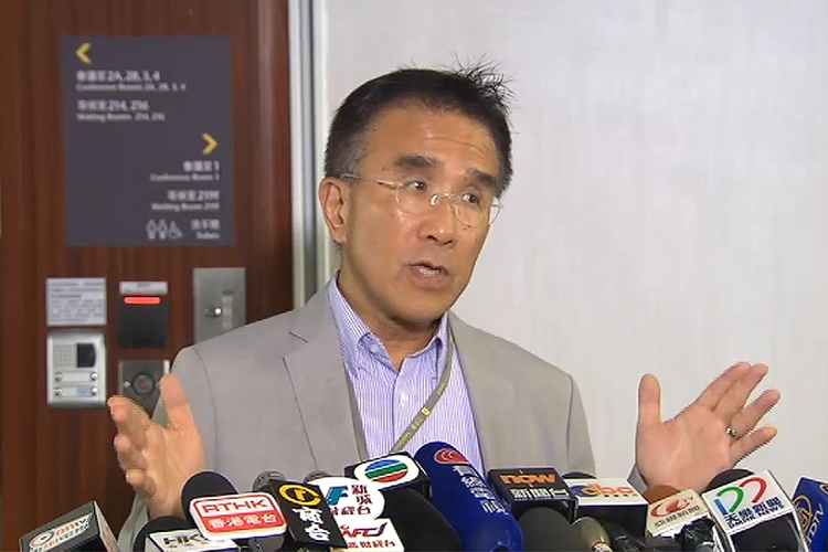 田北辰指,非建制對於高鐵分成三派。資料圖片