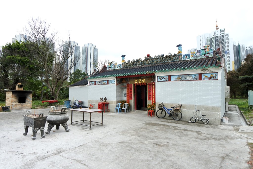 位於東涌河口旁的侯王廟。 綠色力量提供