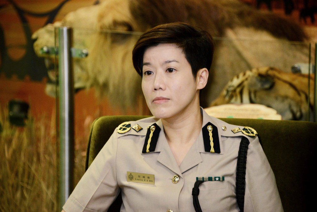 曾國衞妻子，海關副關長何珮珊。 資料圖片