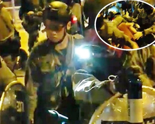 防暴警到場驅散,拘捕多人。 資料圖片