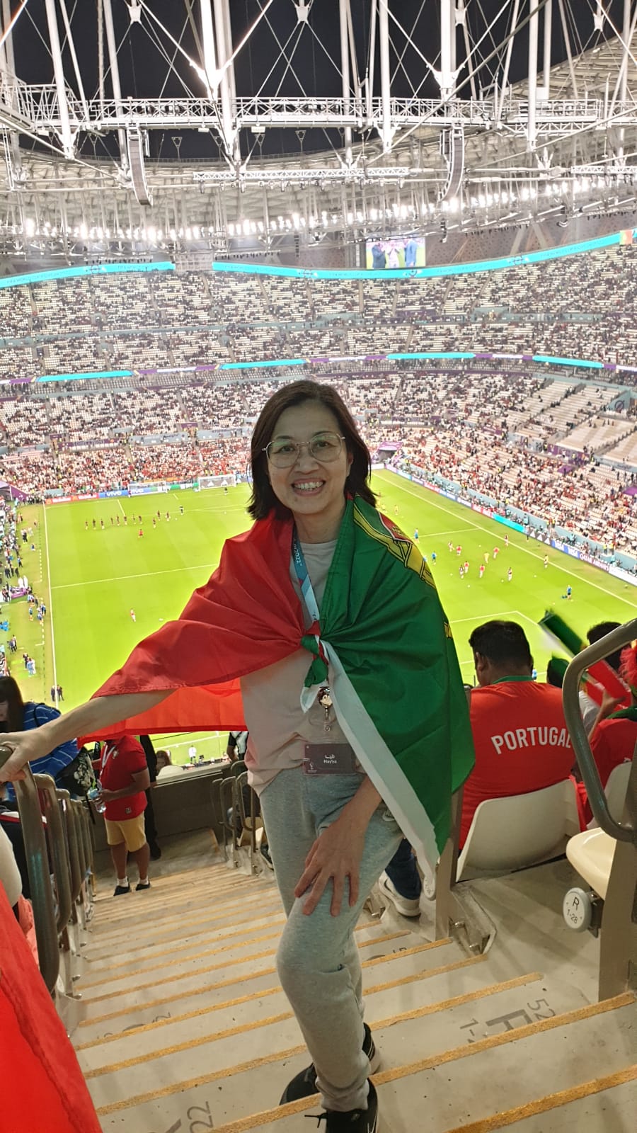 苏太在多哈连续观看两场葡萄牙赛事。