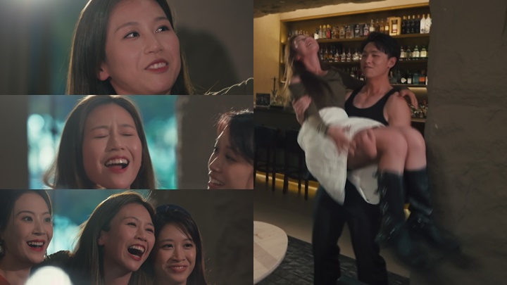 何沛珈表情包大放送  畀猛男「公主抱」全身發熱  拉埋林凱恩劉曉昆玩轉上海