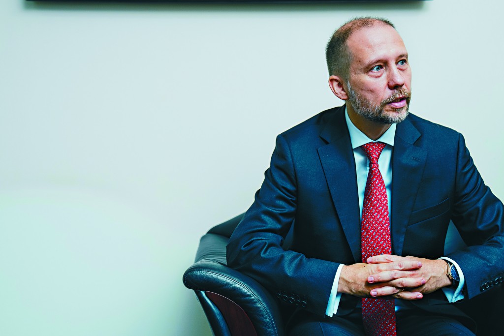 波蘭駐港總領事Michał Kołodziejski 認為,保持香港「一國兩制」獨特優勢是香港成為國際樞紐的關鍵。汪旭峰攝 波蘭駐港總領事Michał Kołodziejski 認為,保持香港「一國兩制」獨特優勢是香港成為國際樞紐的關鍵。汪旭峰攝