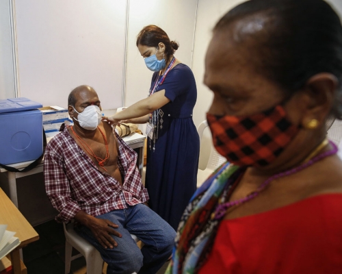 印度發現新冠病毒變異株Delta-plus。AP資料圖片