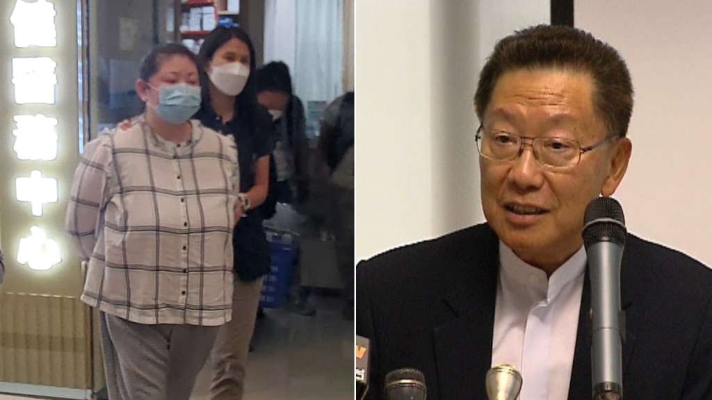 被捕的林定儀（左圖前者）傳為港大醫學院前院長林兆鑫（右圖）女兒。資料圖片