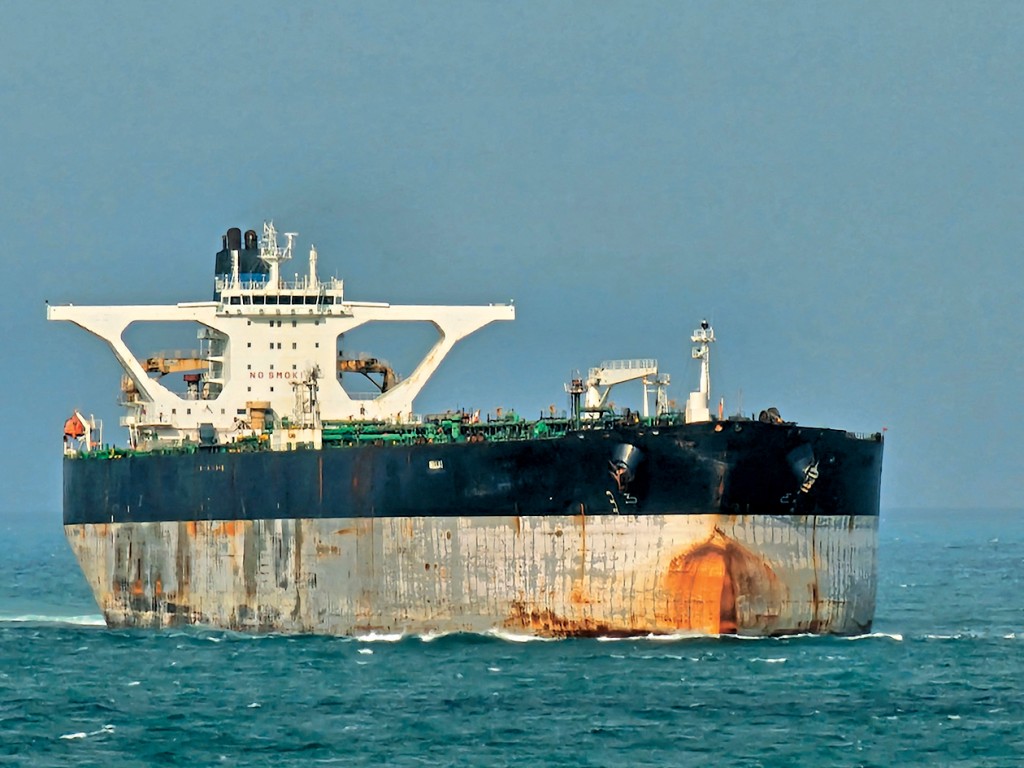 原名「貝拉1」號，後改名為「水手」號的俄羅斯油輪攝於去年3月。 