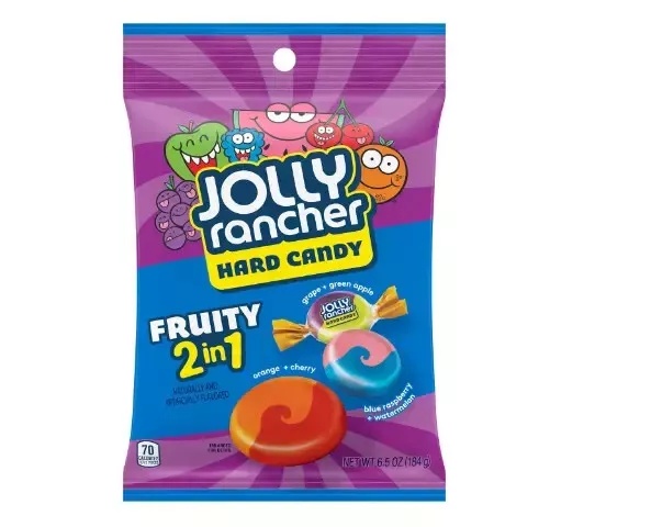 受影響產品包括Jolly Rancher Hard Candy 。網上圖片 受影響產品包括Jolly Rancher Hard Candy 。網上圖片