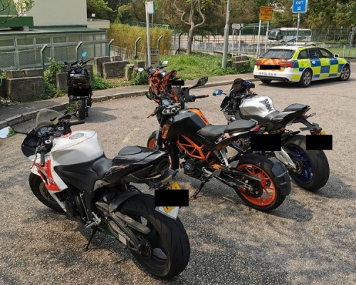 部分涉事的懷疑非法改裝車。