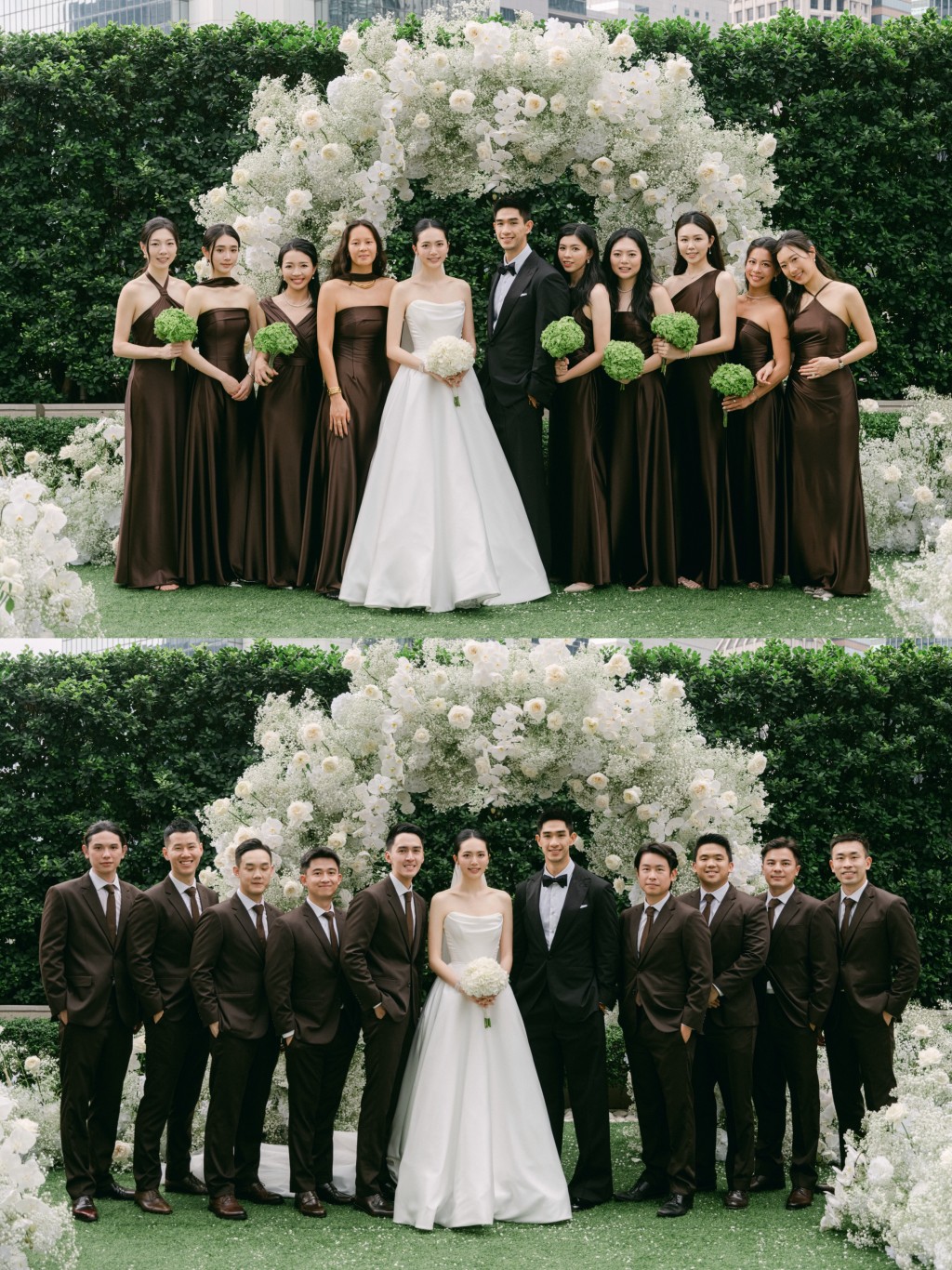 胡智同和Kristy的兄弟姊妹團陣容強勁。 胡智同和Kristy的兄弟姊妹團陣容強勁。