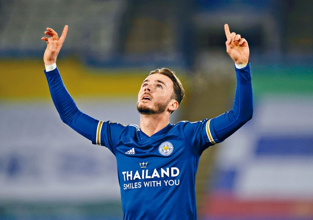 李斯特城中场占士麦迪臣