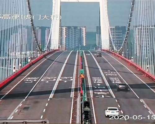 封閉逾一周後,虎門大橋今早恢復通車。(網圖)