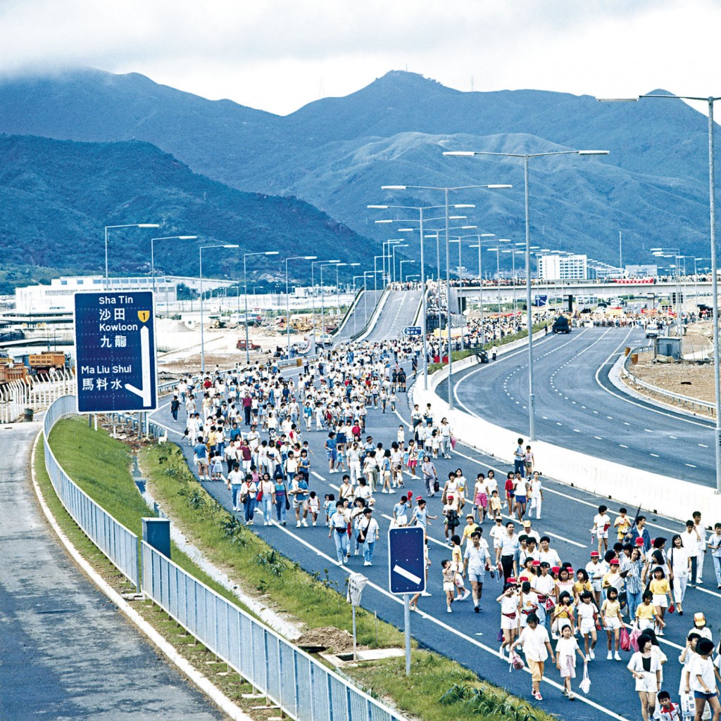 1985年百萬行地點為吐露港公路及粉嶺公路