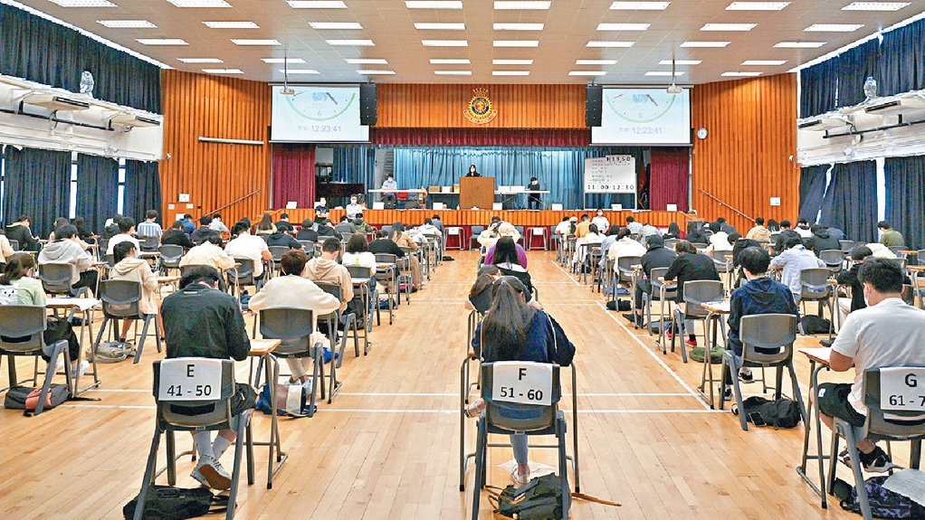 文憑試數學科開考,125名確診考生到「指定試場」應考。資料圖片