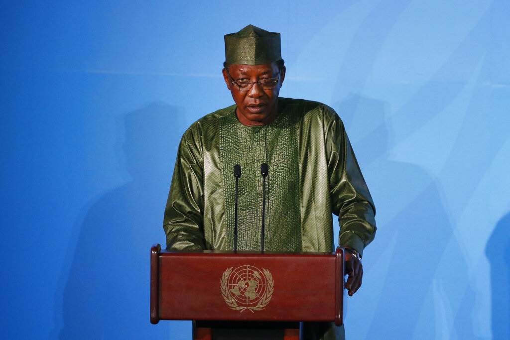 非洲國家乍得總統代比在前線對抗北部武裝分子期間受傷死亡。AP資料圖片