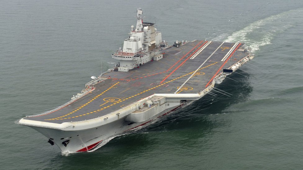 辽宁舰为中国军事现代化其中一个重要里程碑。
