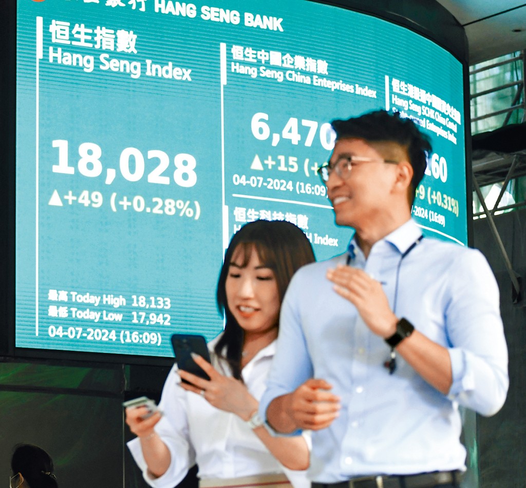 恒指昨險守萬八點收市,升49點,報18028點,成交縮至907億元。