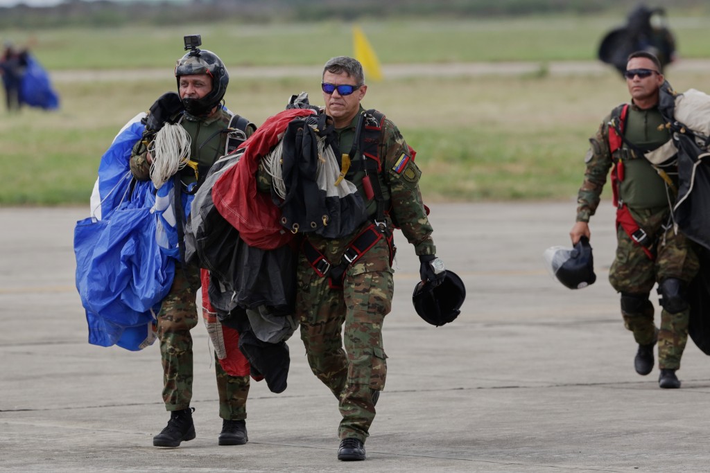 委內瑞拉舉行航空博覽會。美聯社