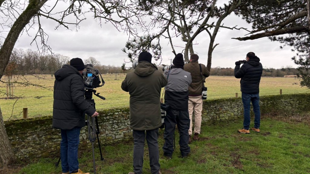 前王子安德魯被捕，記者聚集在他目前居住的桑德靈厄姆皇家莊園外。 美聯社