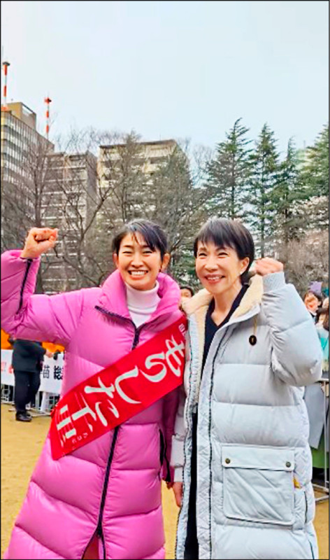 高市早苗日前為森下千里站台。森下千里IG