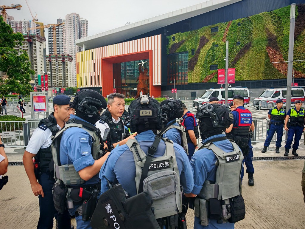 警方於啟德演練。香港警察FB 警方於啟德演練。香港警察FB