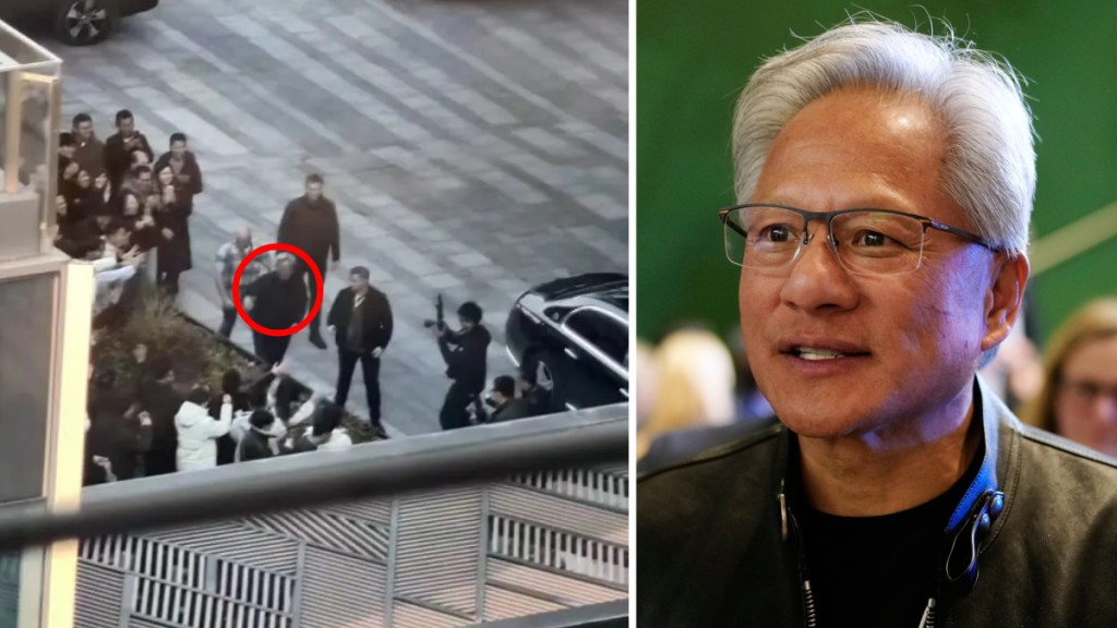 黃仁勳到訪上海輝達新辦公室。騰訊科技