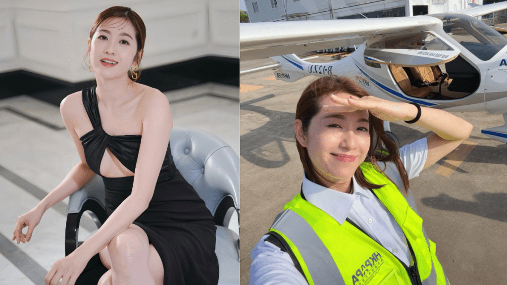 陳自瑤變美女機師自封Captain Yo  親駕小型飛機空中自拍   網民推當《衝上雲霄3》女一