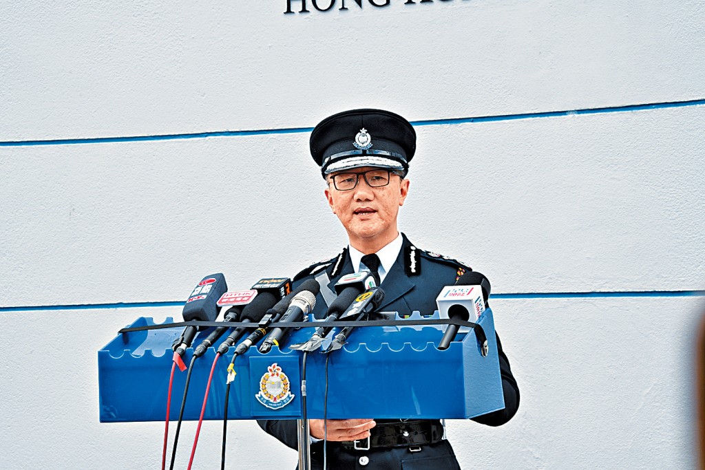 警務處處長蕭澤頤表示警方關注太空油個案上升，正研究引入「試紙」進行即時測試提高阻嚇。