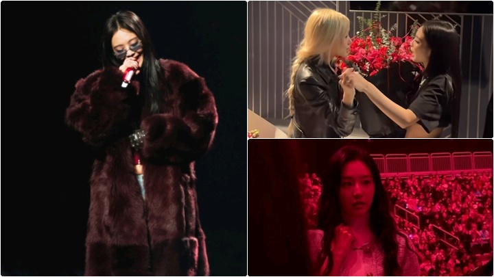 Jennie@BLACKPINK首尔开骚表演仅70分钟 被粉丝轰欠互动  队友Rosé、金智媛均有捧场