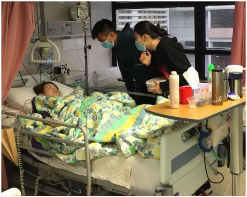 少婦杜穎楠左腳遭輾斷需接受截肢手術。資料圖片