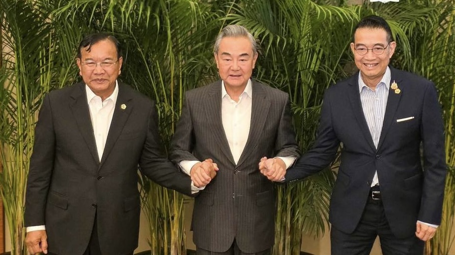 中柬泰外長8月曾在震南安寧茶聚。 柬埔寨外交部