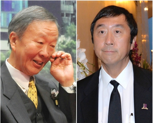 沈祖堯(右)透露曾探望高錕。資料圖片
