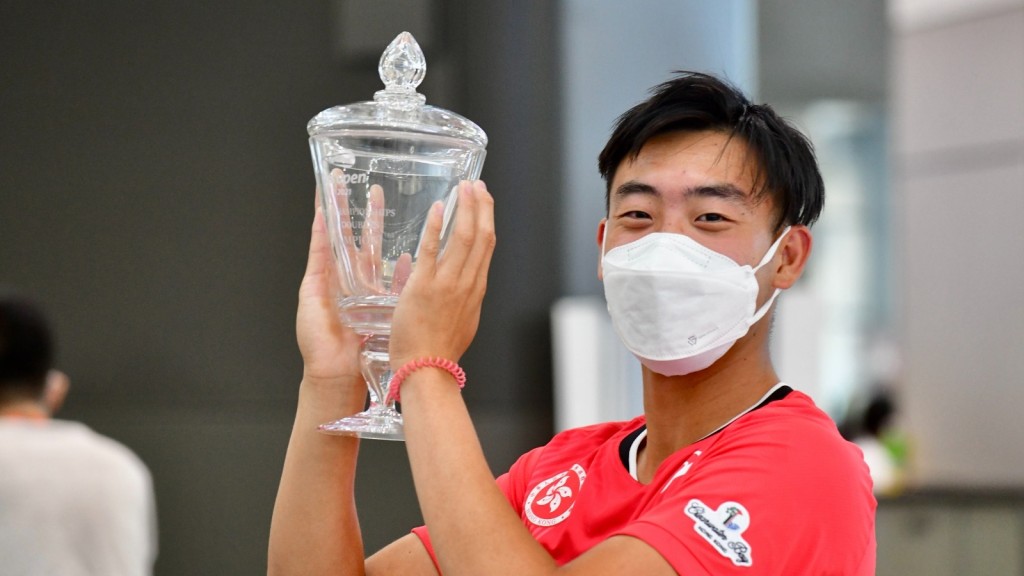 黃澤林凱旋,回港休息一個月。 梁柏琛攝