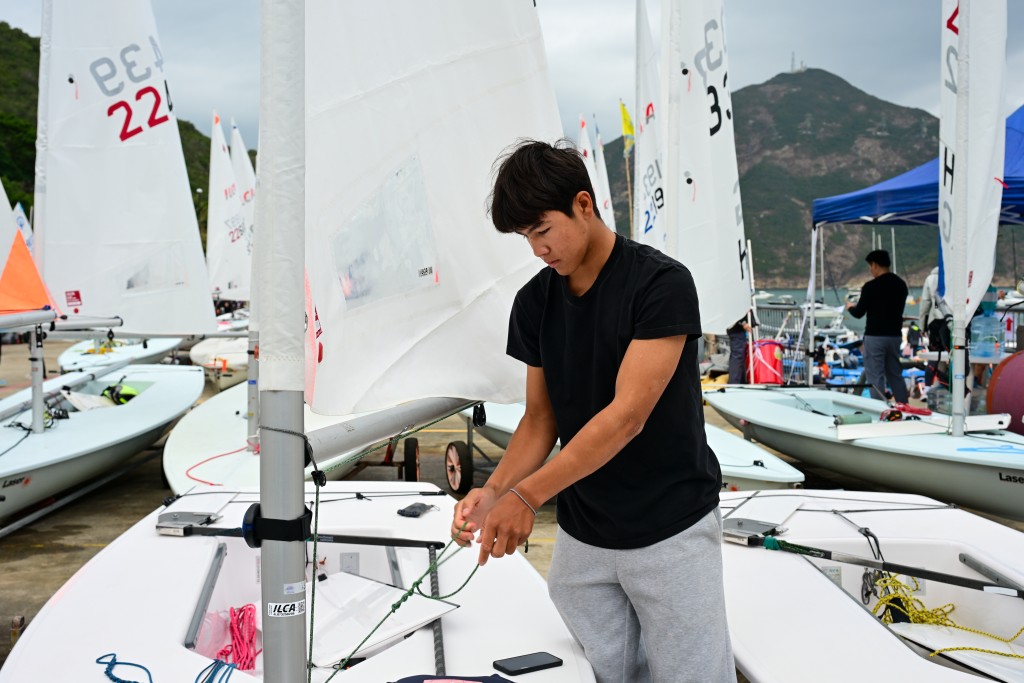 Thiago表示現在船上感覺很好很自在。攝影：魏國謙